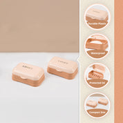 Market99 Plastic Peach Soap Dish - Set Of 2