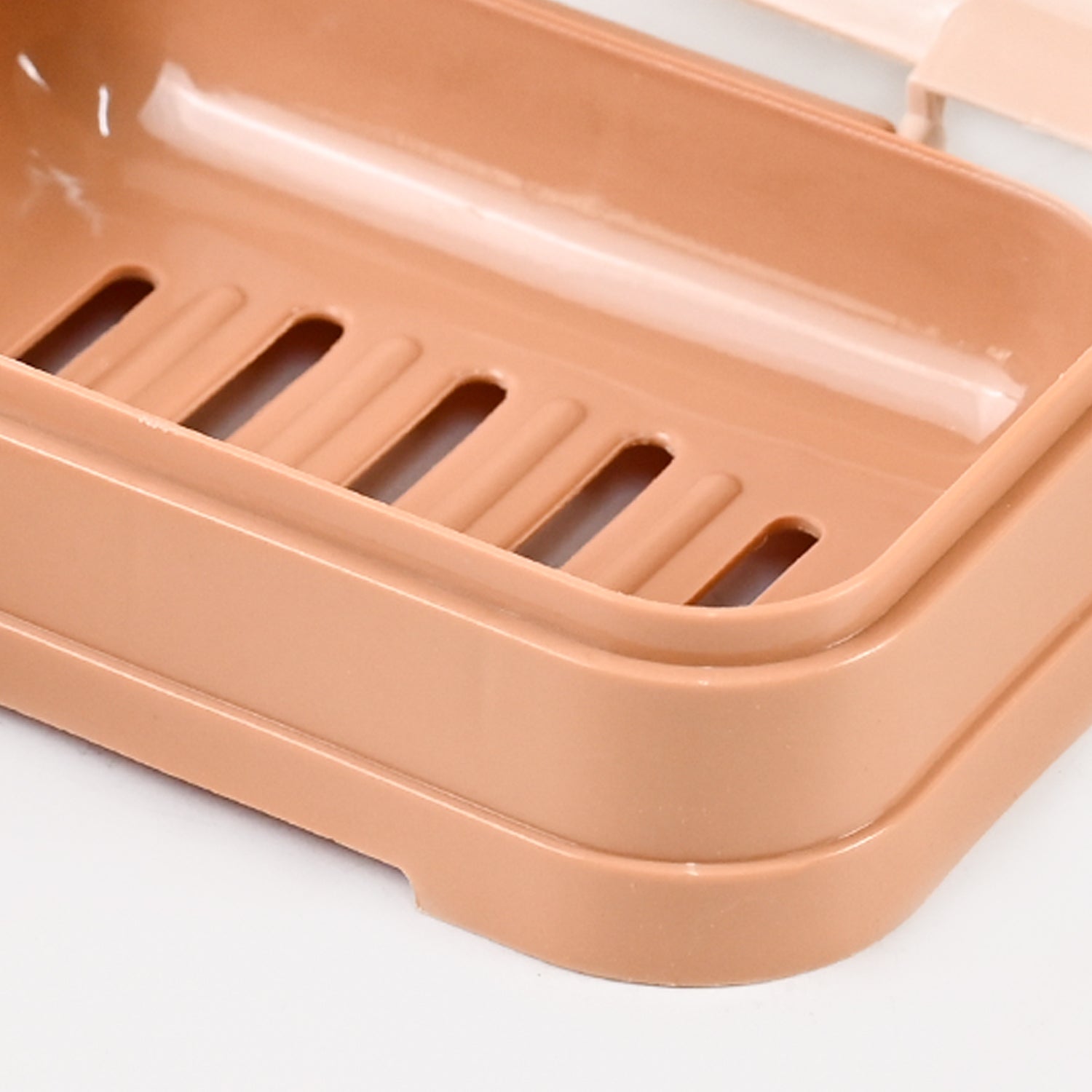 Market99 Plastic Peach Soap Dish - Set Of 2