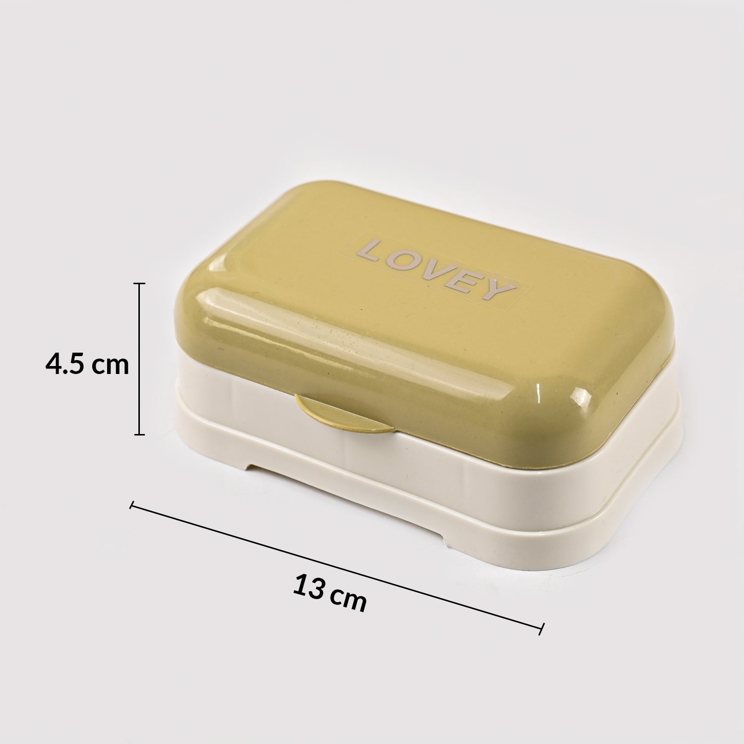 Market99 Plastic Mustad & White Soap Dish - Set Of 2