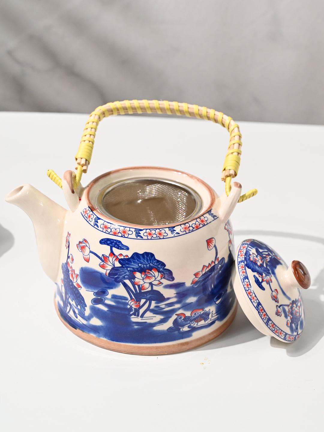 Market99 Ceramic Tea Pots - Chinese Print, 900ml - MARKET99