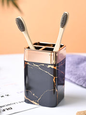 VON CASA Marble Toothbrush Holder - Black - MARKET99