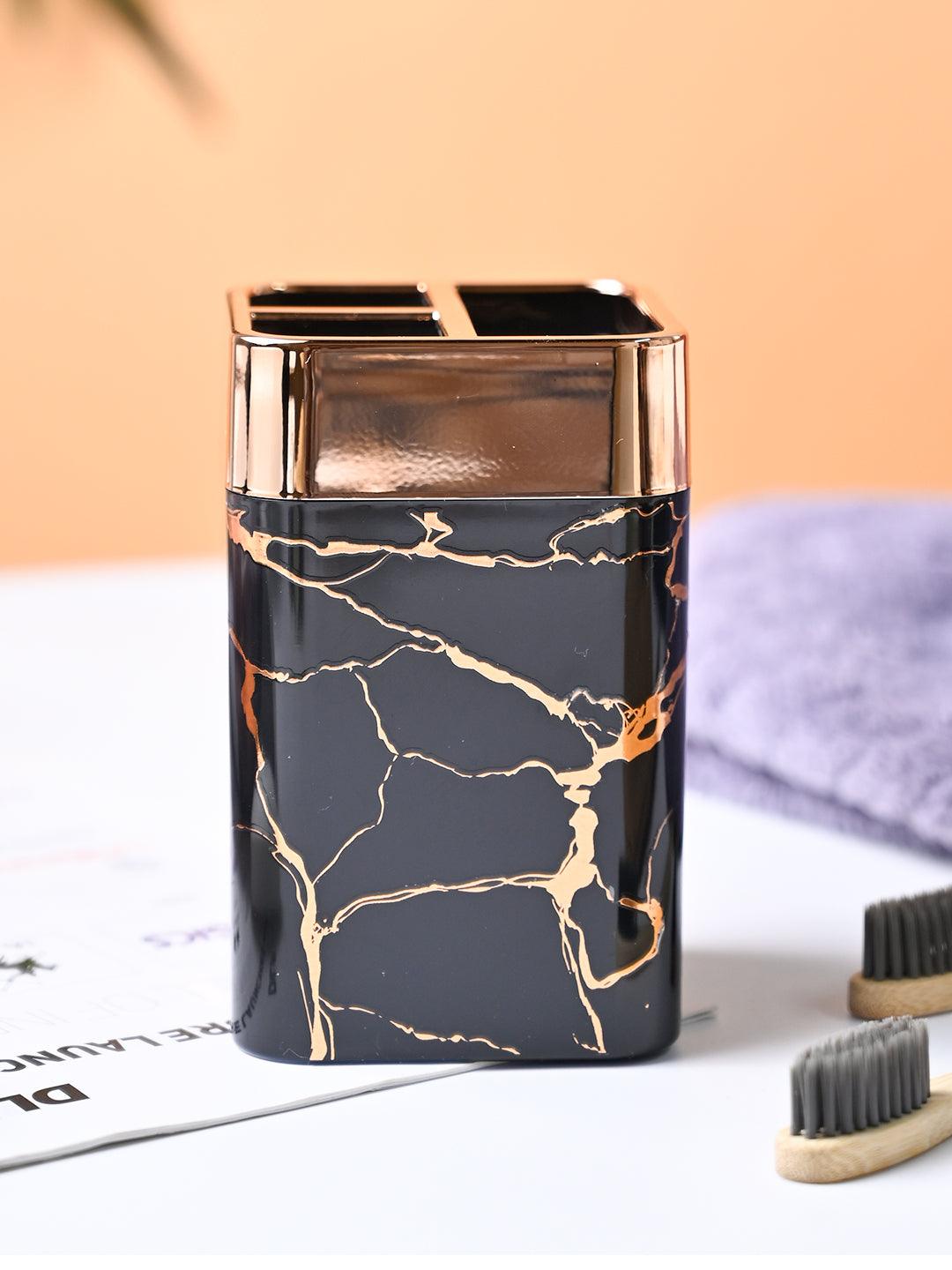 VON CASA Marble Toothbrush Holder - Black - MARKET99