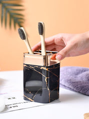 VON CASA Marble Toothbrush Holder - Black - MARKET99