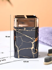 VON CASA Marble Toothbrush Holder - Black - MARKET99