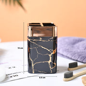VON CASA Marble Toothbrush Holder - Black