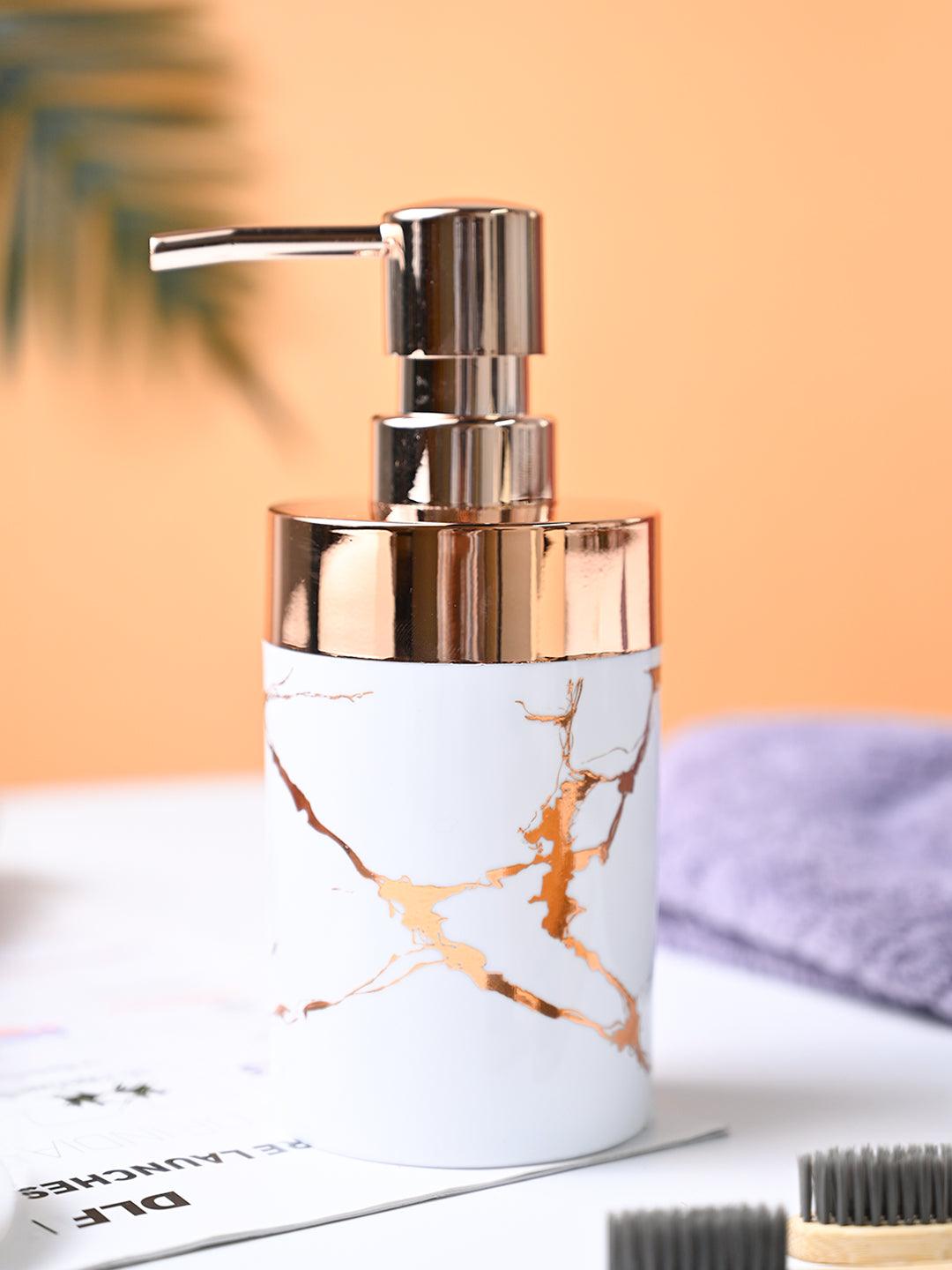 VON CASA Marble Soap Dispenser - White - MARKET99