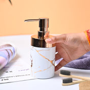 VON CASA Marble Soap Dispenser - White