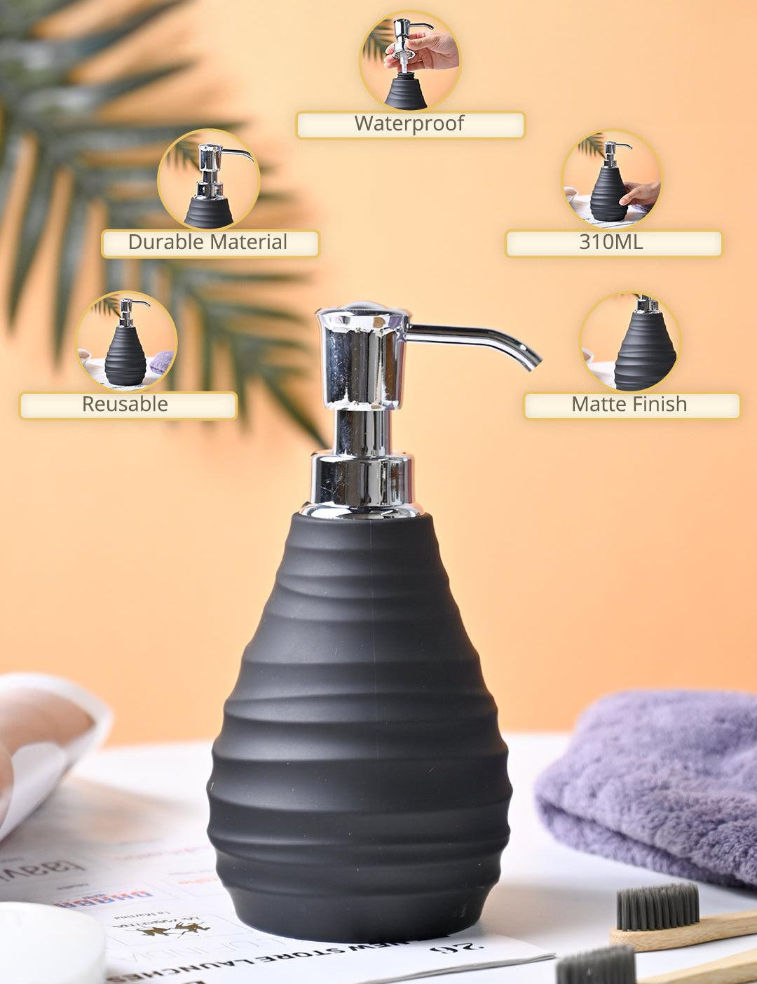 VON CASA Black Soap Dispenser - MARKET99