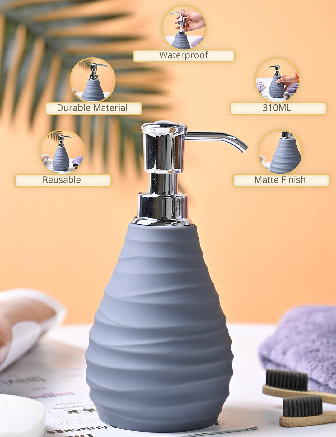 VON CASA Grey Soap Dispenser - MARKET99