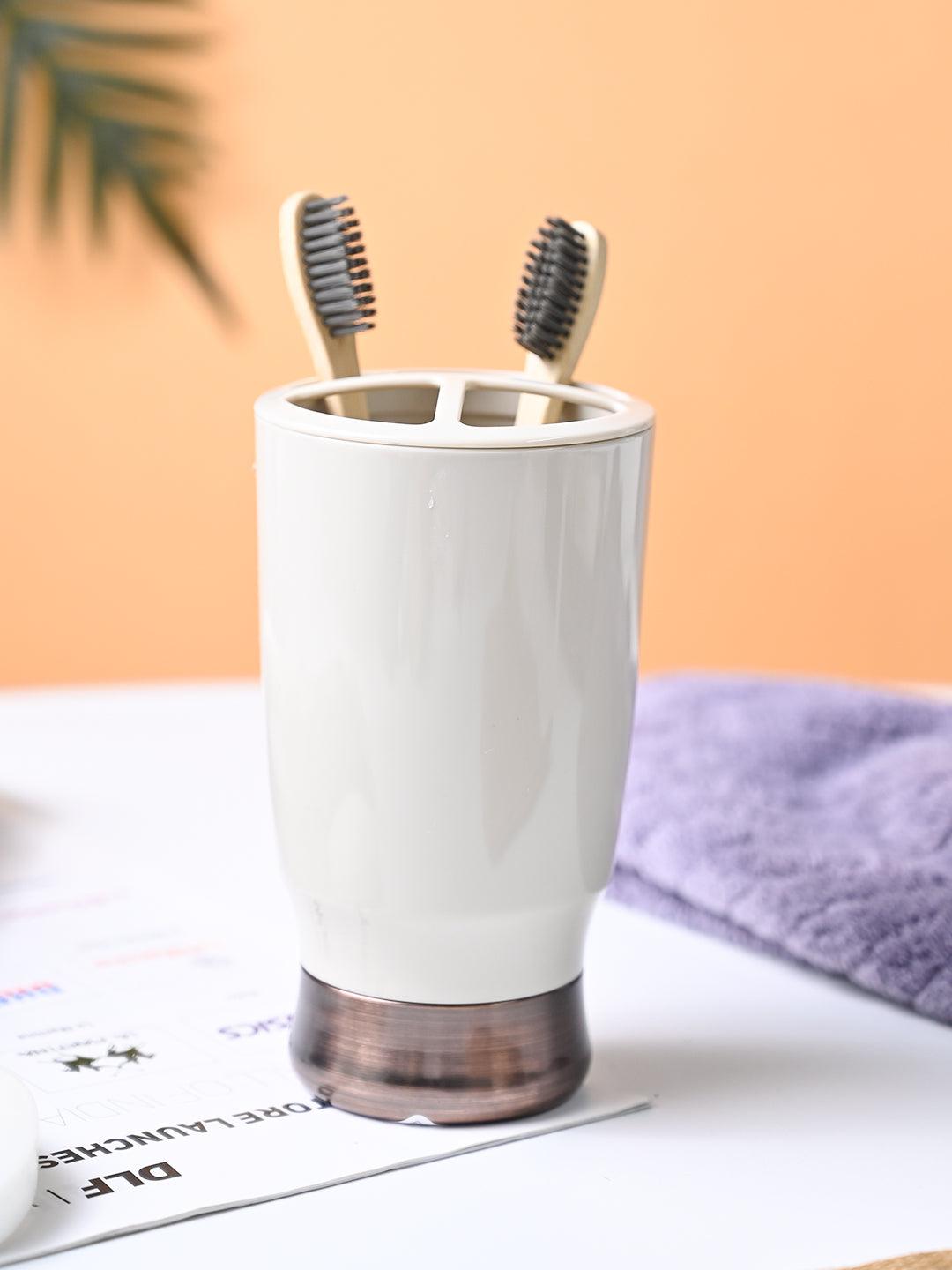 VON CASA Off White Toothbrush Holder - MARKET99