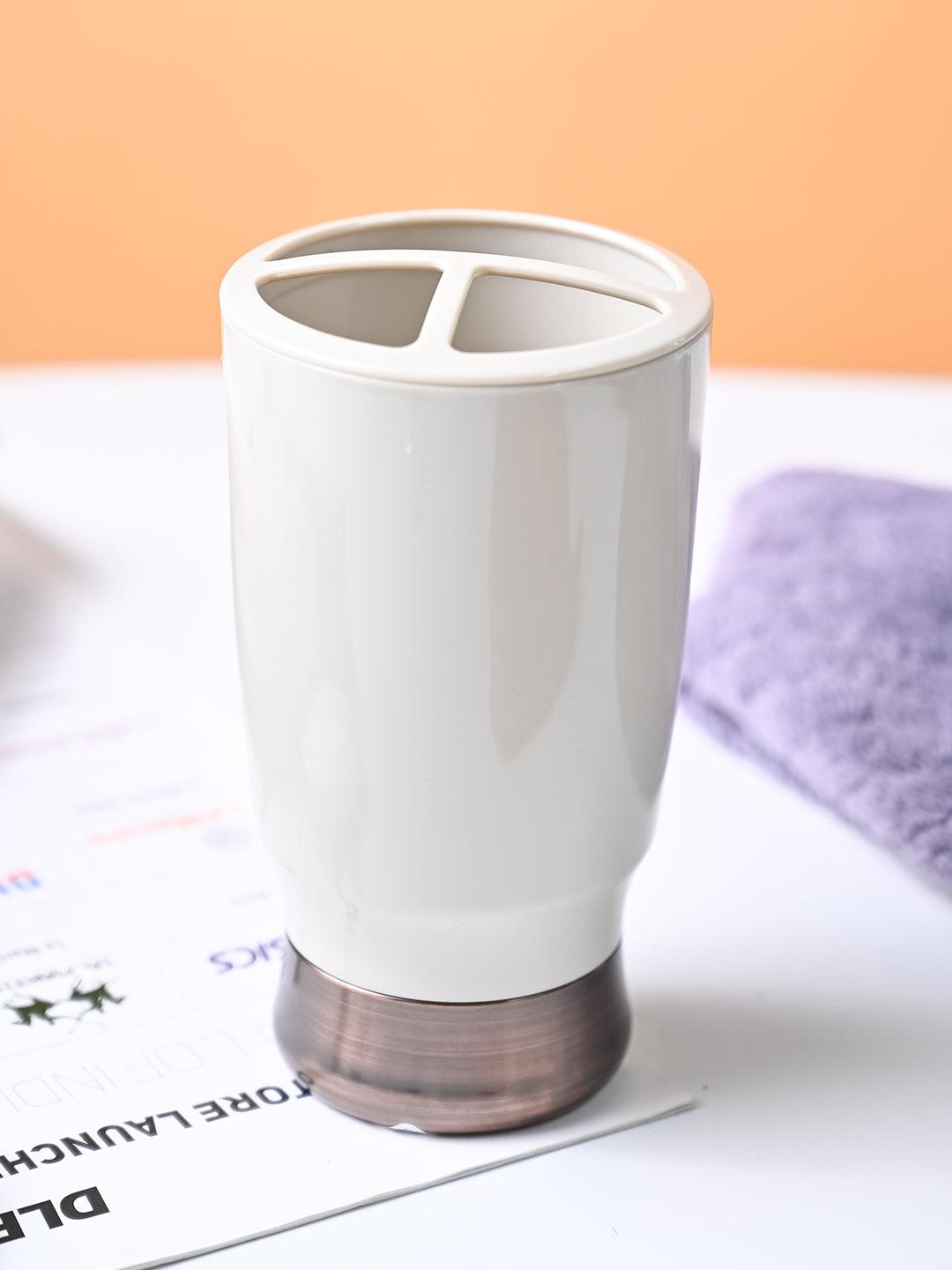 VON CASA Off White Toothbrush Holder - MARKET99