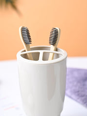 VON CASA Off White Toothbrush Holder - MARKET99