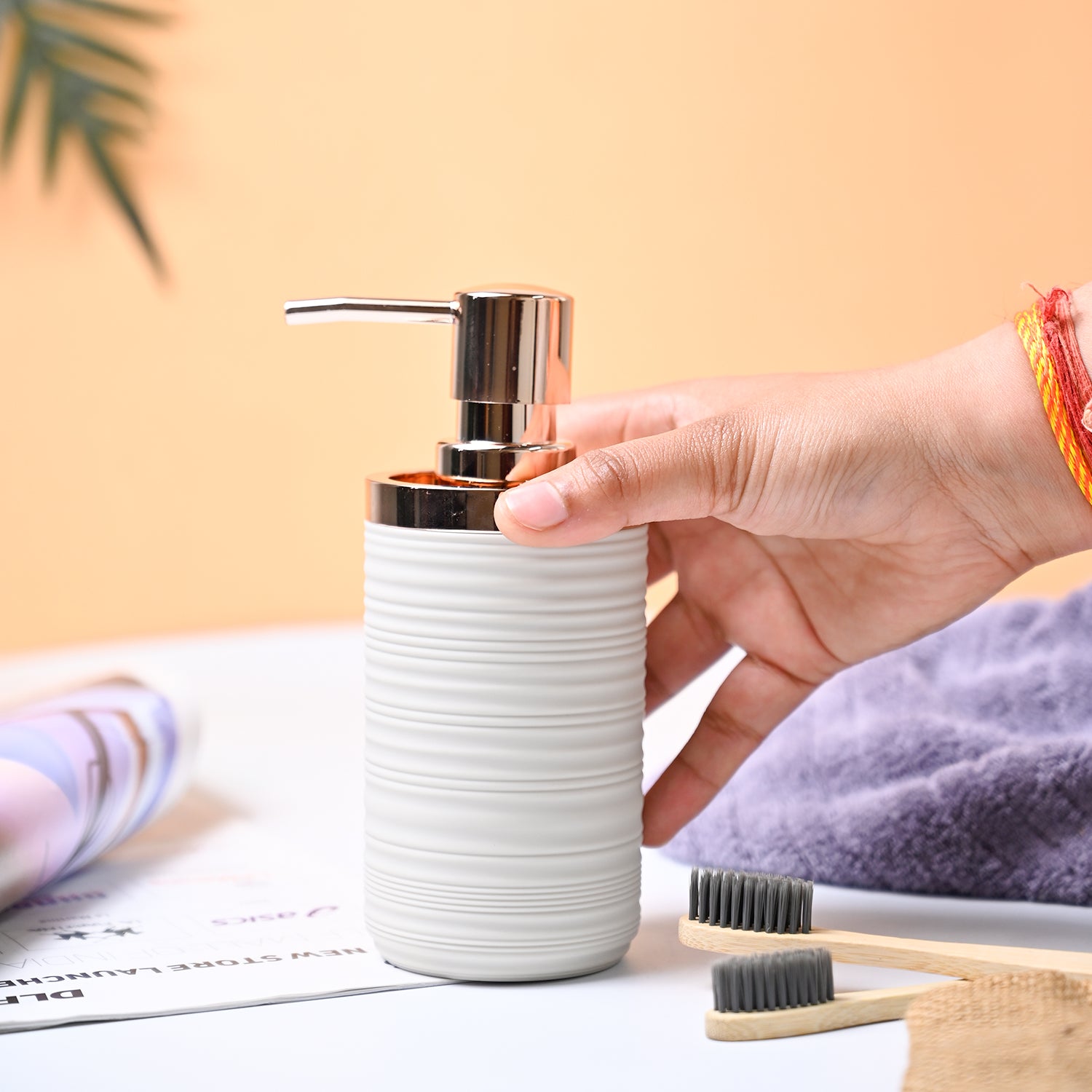 VON CASA Light Beige Soap Dispenser