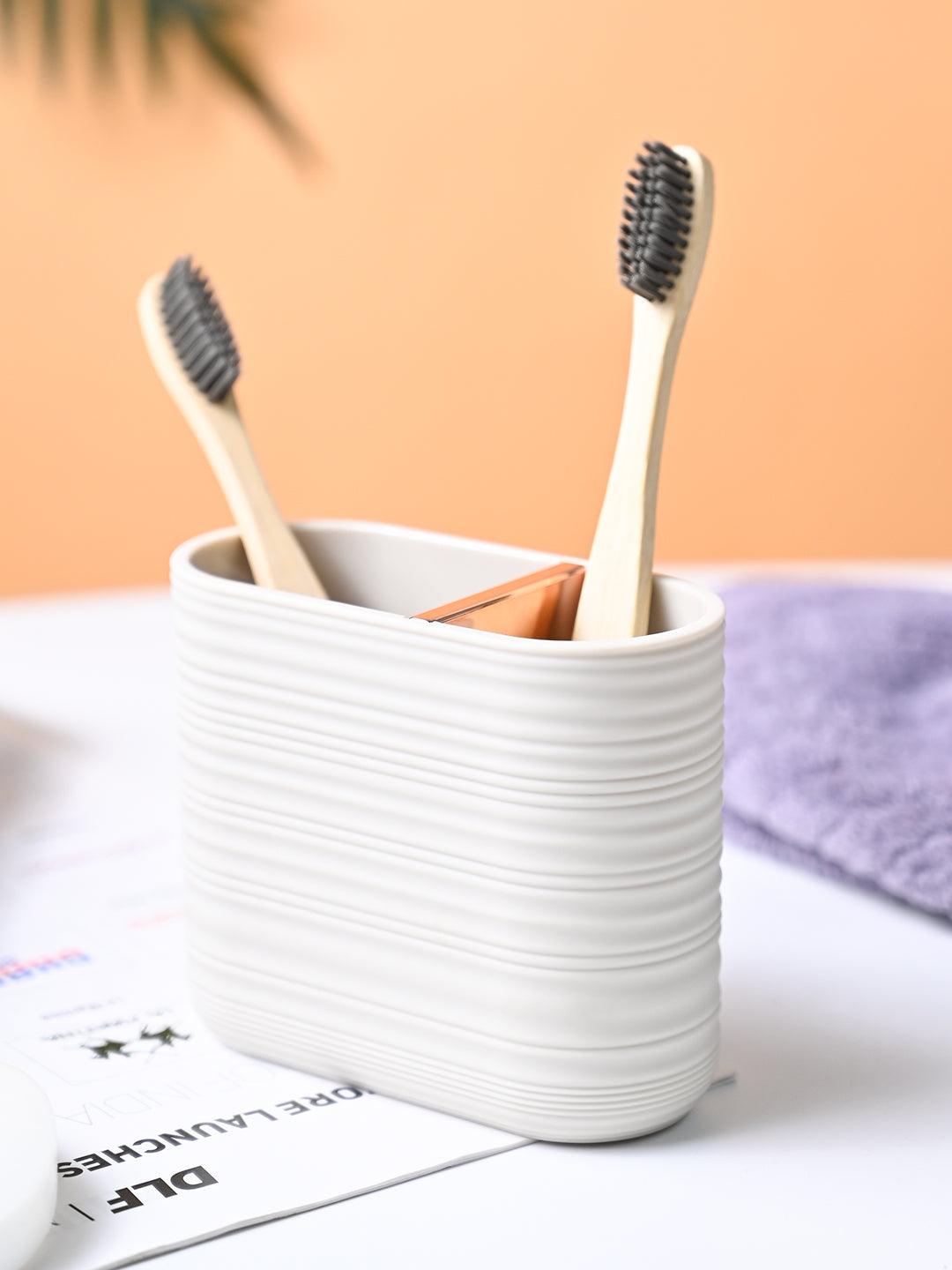 VON CASA Light Beige Toothbrush Holder - MARKET99