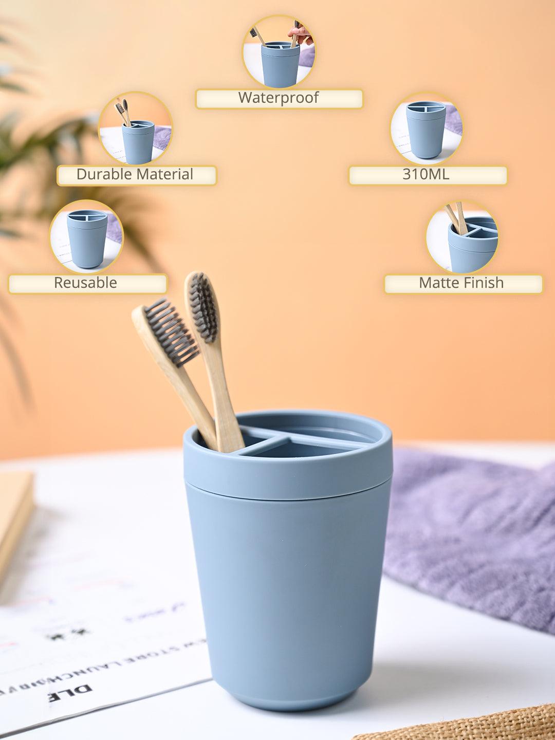 VON CASA Blue Plastic Toothbrush Holder - MARKET99