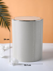 VON CASA Brown Plastic Dustbin - MARKET99