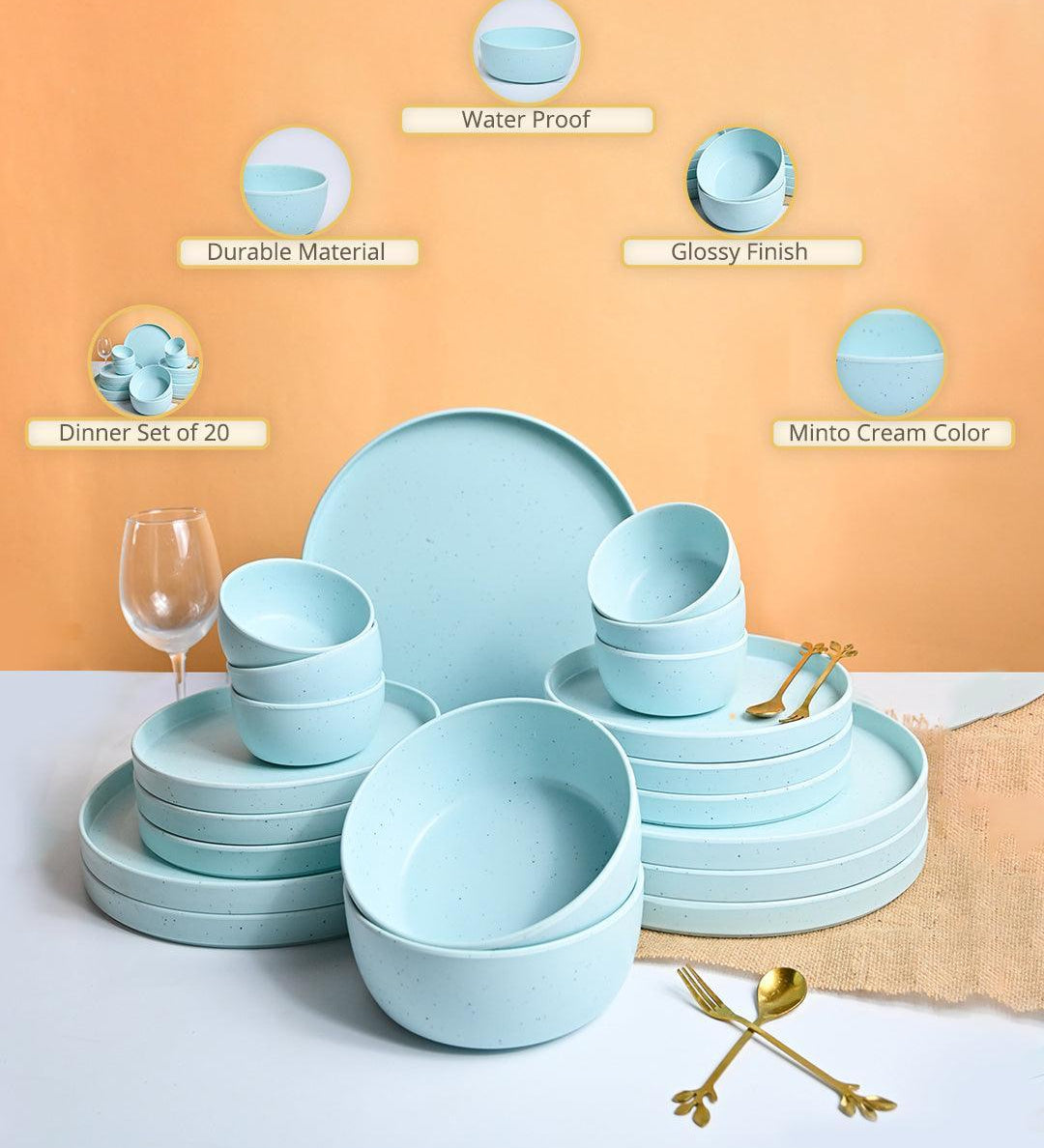 Market99 Minto Blue Sparkle Dinner Set - MARKET99