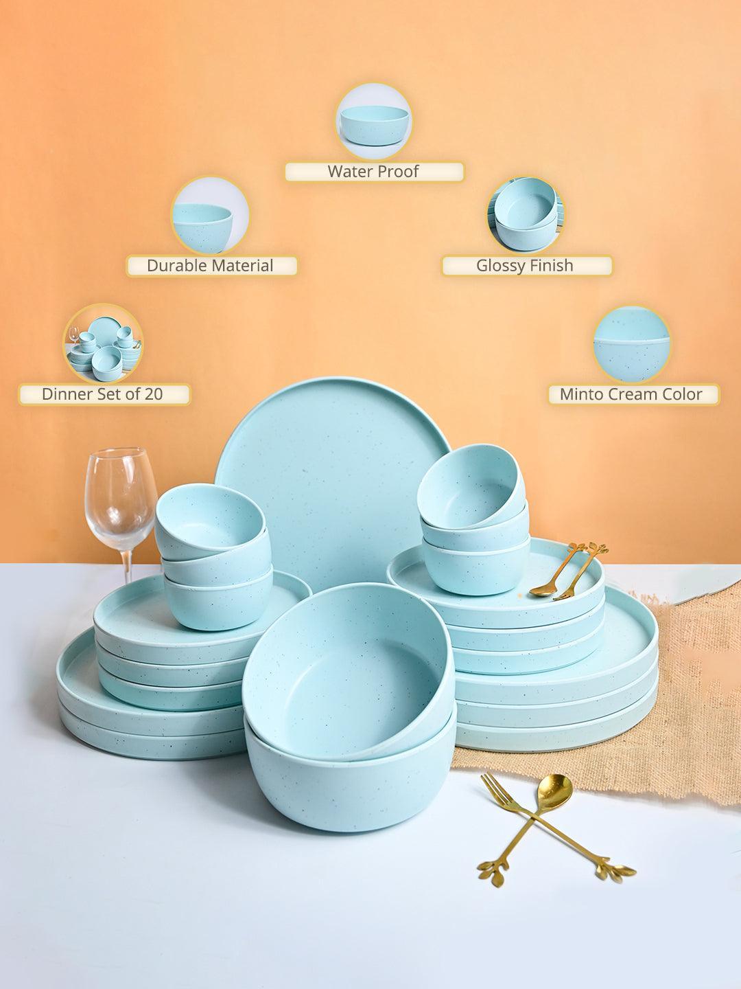 DINESMART Minto Blue Sparkle Dinner Set Elegant Dining