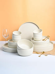 MARKET99 Minto Cream Sparkle Dinner Set - MARKET99