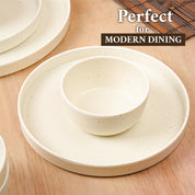 MARKET99 Minto Cream Sparkle Dinner Set