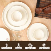MARKET99 Minto Cream Sparkle Dinner Set