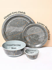 MARKET99 Grey Static Dinner Set