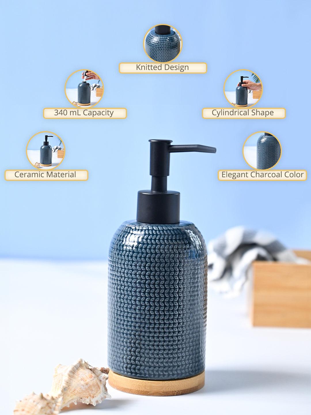 VON CASA 'Charcoal' Soap Dispenser - 340mL