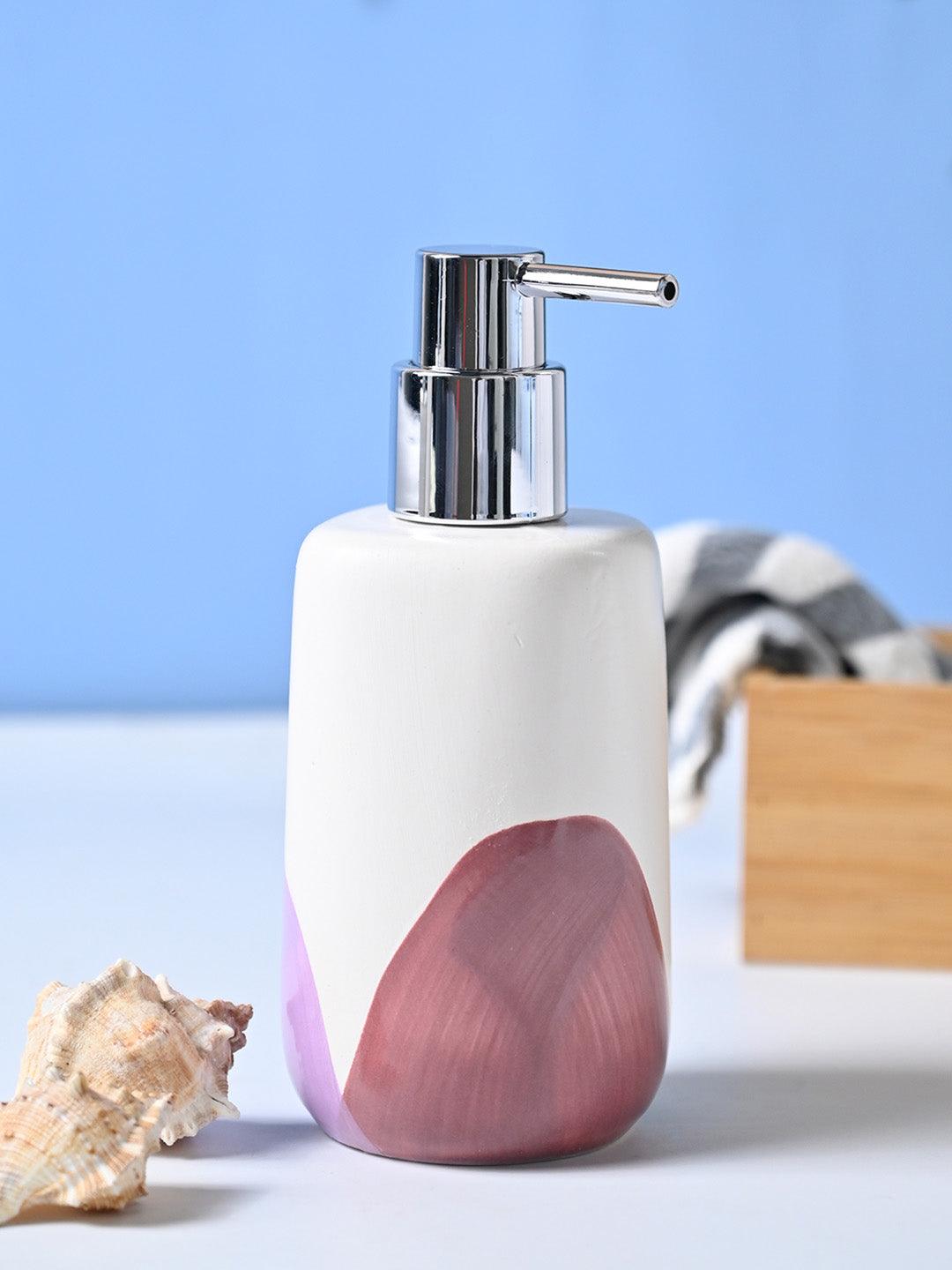 VON CASA 'Off White & Asymmetric' Soap Dispenser - 360mL