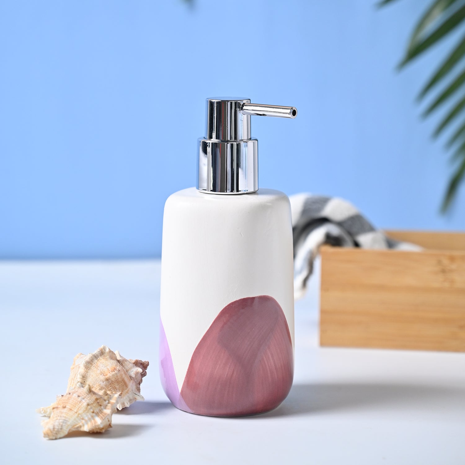 VON CASA 'Off White & Asymmetric' Soap Dispenser - 360mL