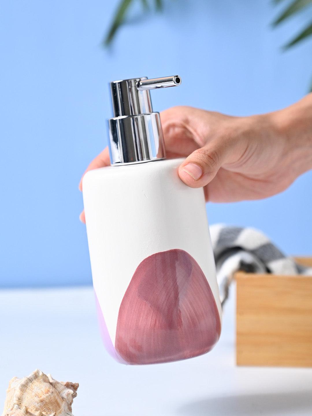 VON CASA 'Off White & Asymmetric' Soap Dispenser - 360mL - MARKET99