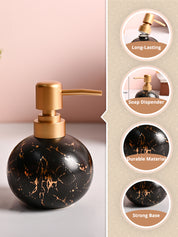 Black Ceramic Soap Dispenser