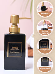 Black and Golden Square Soap Dispenser - MARKET99