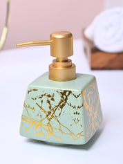 Fresh Cyan Rectangle Ceramic Soap Dispenser - MARKET99