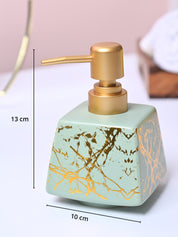 Fresh Cyan Rectangle Ceramic Soap Dispenser - MARKET99