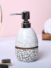 Textured Off-White Ceramic Soap Dispenser - MARKET99