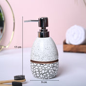 Textured Off-White Ceramic Soap Dispenser - MARKET99