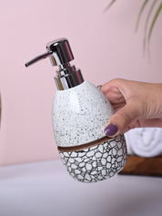 Textured Off-White Ceramic Soap Dispenser - MARKET99