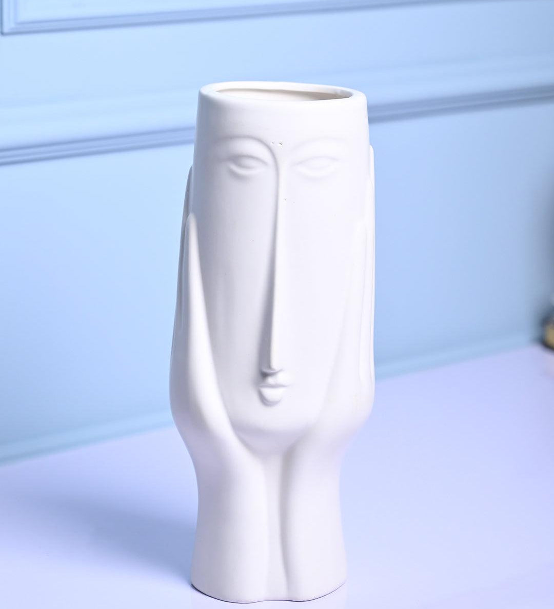 Black Glossy Ceramic Vase - Artistic Elegance - MARKET99