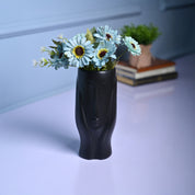 Black Glossy Ceramic Vase - Modern Artistry