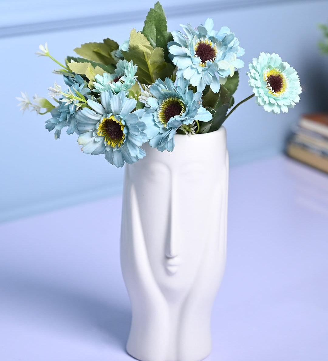 White Glossy Ceramic Vase - Stylish Simplicity - MARKET99