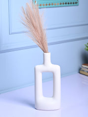 Sophisticated White Ceramic Vase - MARKET99