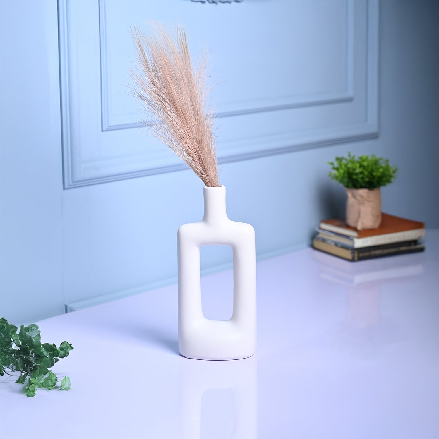 Sophisticated White Ceramic Vase