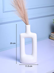 Sophisticated White Ceramic Vase - MARKET99