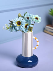 Stylish Blue Ceramic Vase - MARKET99