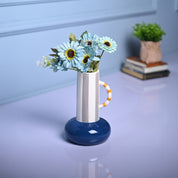 Stylish Blue Ceramic Vase