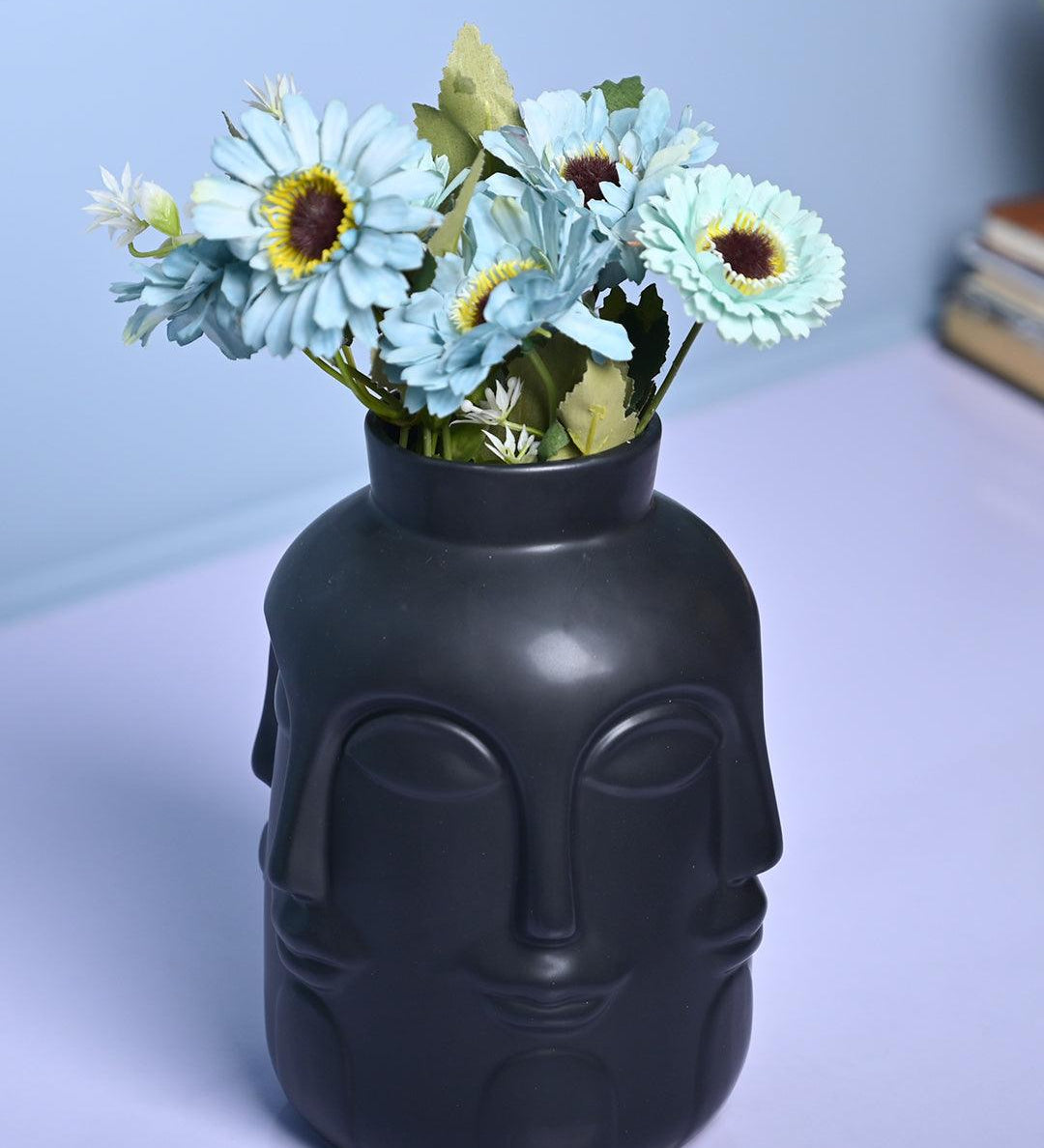 Sophisticated Black Ceramic Vase - MARKET99