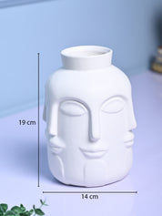 Pretty White Ceramic Vase - MARKET99