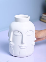 Pretty White Ceramic Vase - MARKET99