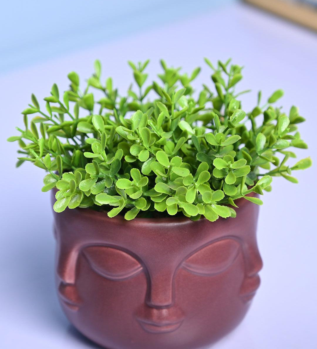 Bold Red Ceramic Face Vase - MARKET99