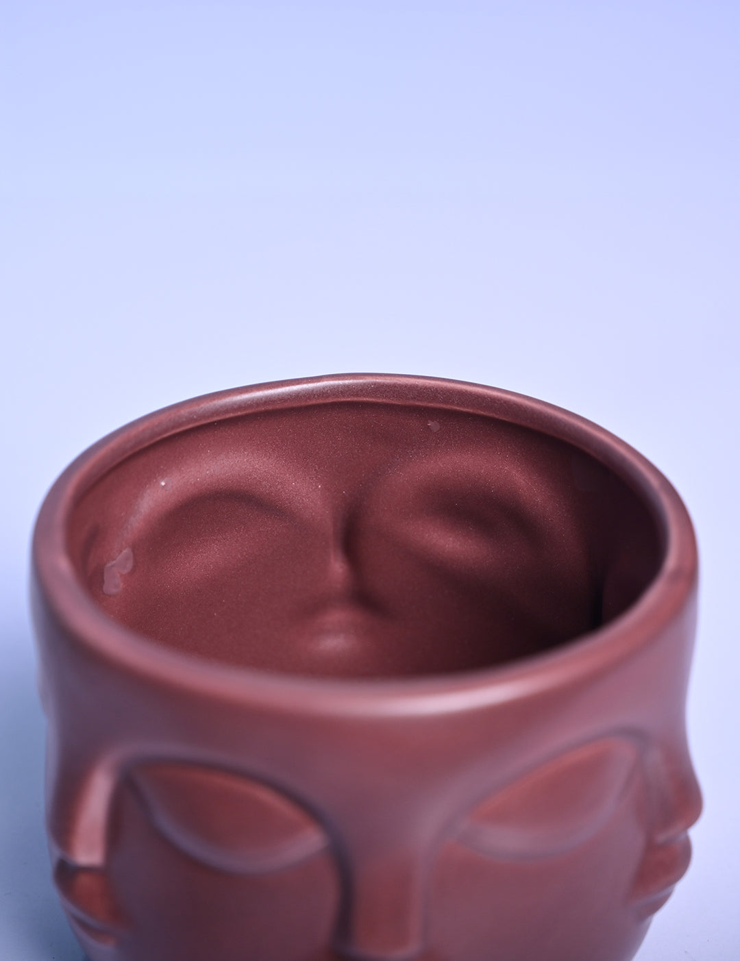 Bold Red Ceramic Face Vase - MARKET99